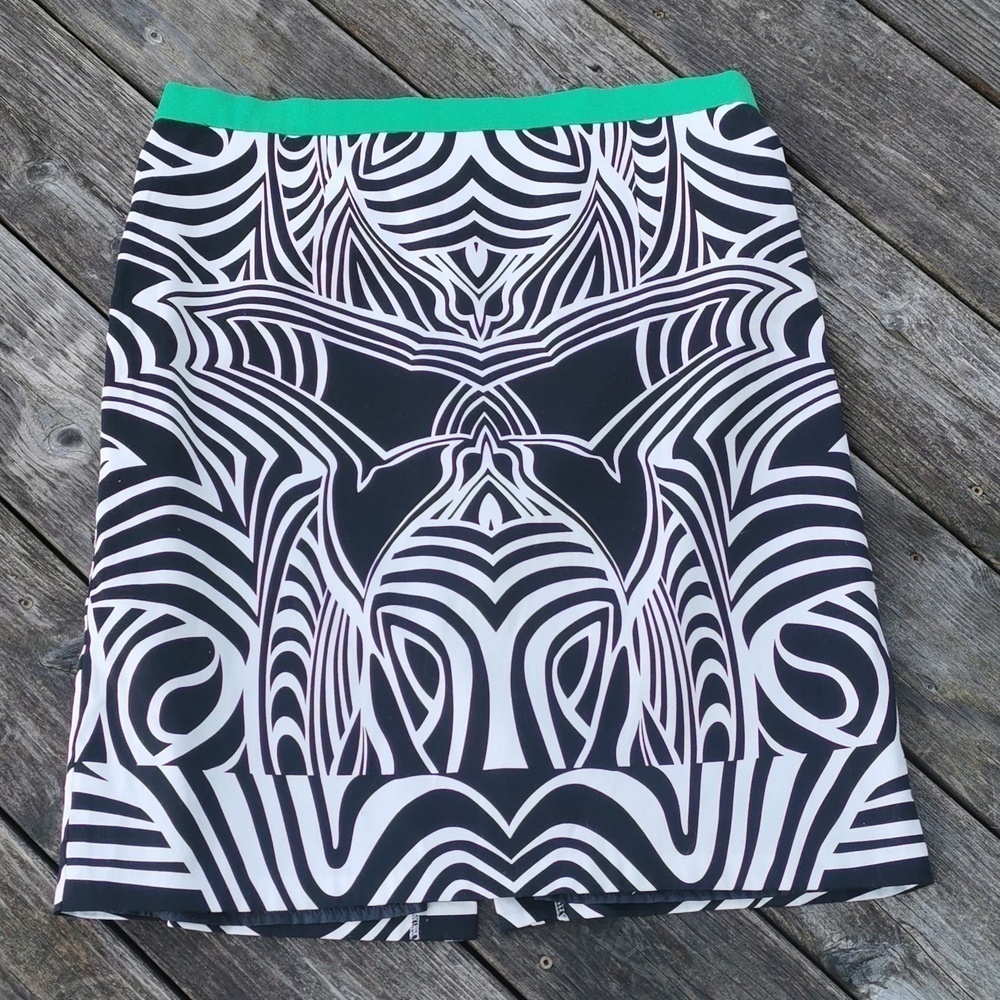 Linea Domani arty deco abstract skirt.. Size 14. EUC